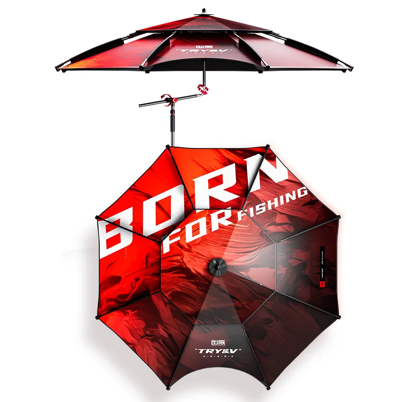 CWFU04 UPF50+ Camping Umbrella Outdoor Fishing Adjustable Waterproof Beach Umbrella Fishing Umbrella