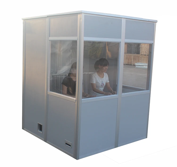 Portable and removable professional self-assembly simultaneous interpreter booth for 1/2 person interpretation