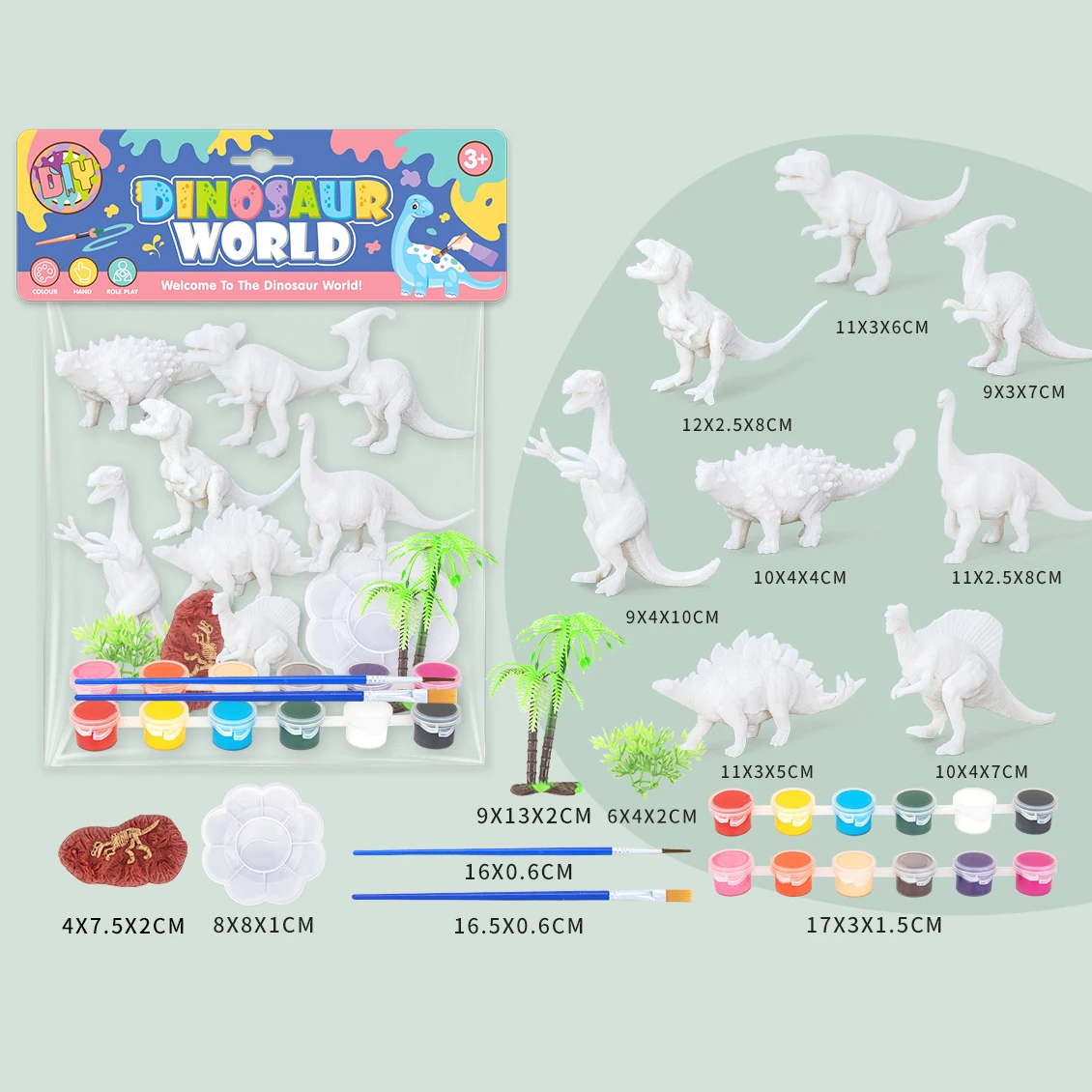 Wholesale Dinosaur Unicorn Art handmade toy craft 3D DIY drawing kit for kids