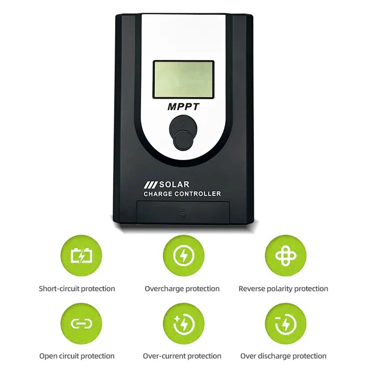 GOOTU 12V 24V 10A MPPT Solar Charge Controller With USB Output Support RS485 RJ45 Charging Lithium Battery