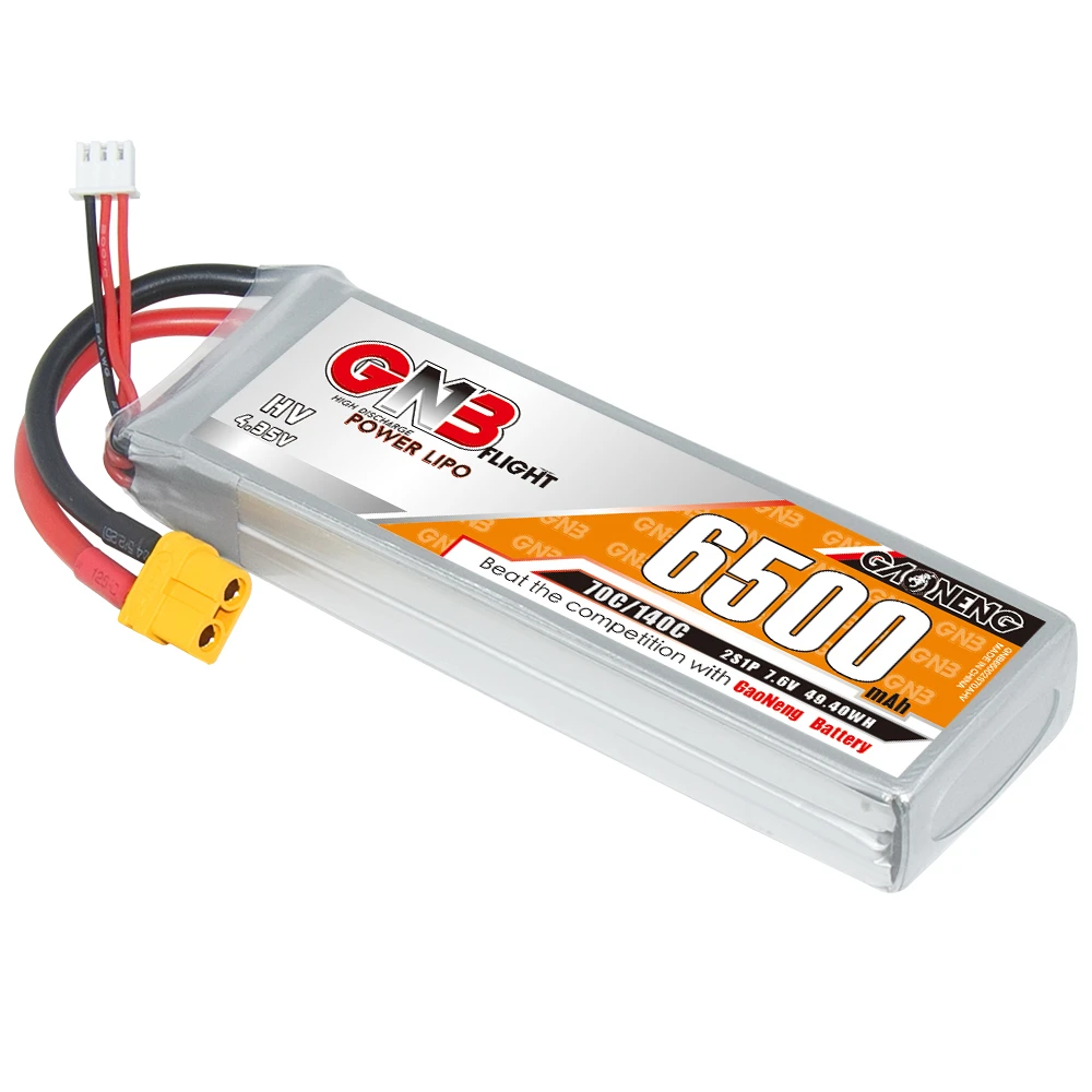 GNB GAONENG LiHV 6500 мАч 2S 7 6 В 70C 140C XT60 RC LiPo Аккумулятор для радиоуправляемого автомобиля дрона радиоуправляемой лодки мягкий пакет