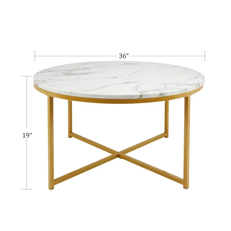 Modern metal european style coffee table cheap living room table