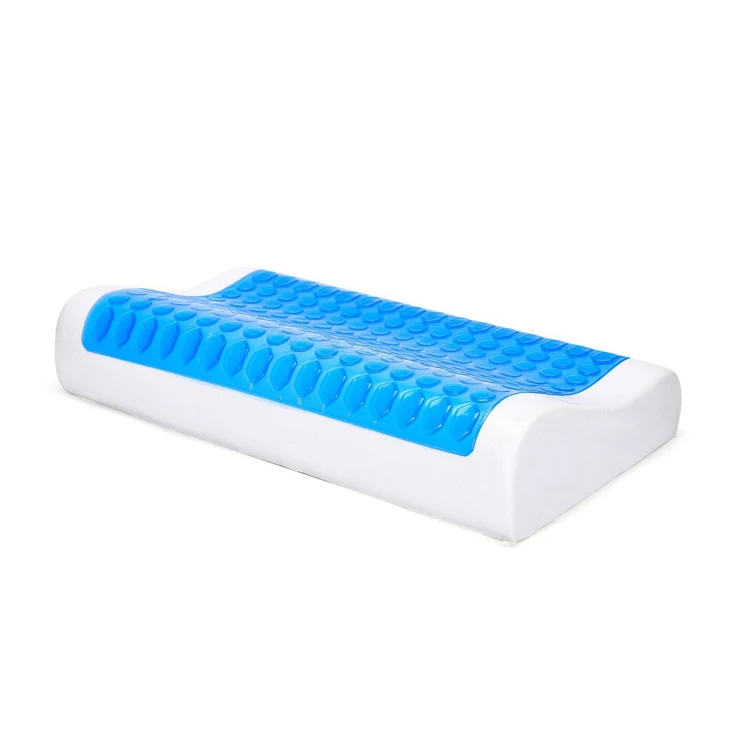 Gel Contour Memory Foam Silicone Sleeping Cool Pillow With Cooling Gel