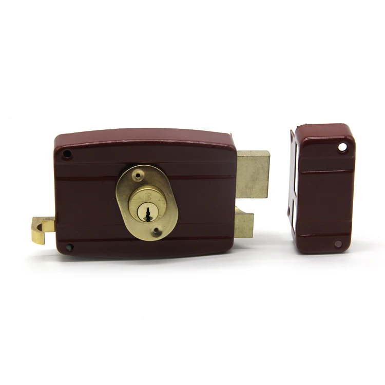 Household Door Locks Waterproof Anti-rust Safe Rim Lock for Doors