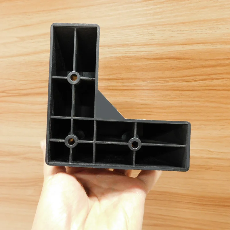 Brand new PP abs/pp furniture feet black adjustable bed cheap plastic legs