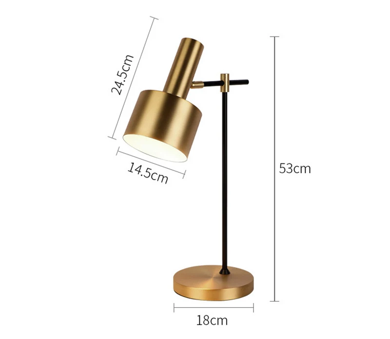 Nordic Bedroom Bedside Table Lamp Simple Modern Light Luxury Hotel Study Reading Decorative Table Lamp