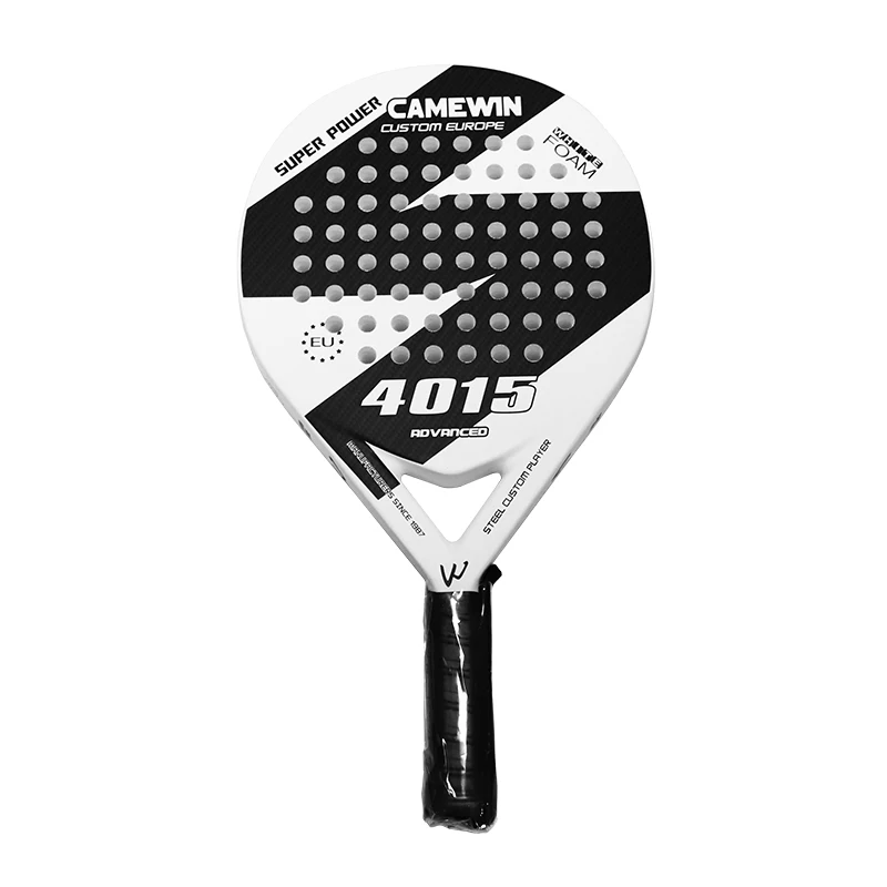 CAMEWIN New Plate Racket Pala Padel Carbon Fiber Glass EVA Tennis Outdoor Sports Unisex Equipment with Bag About 360g In Weight