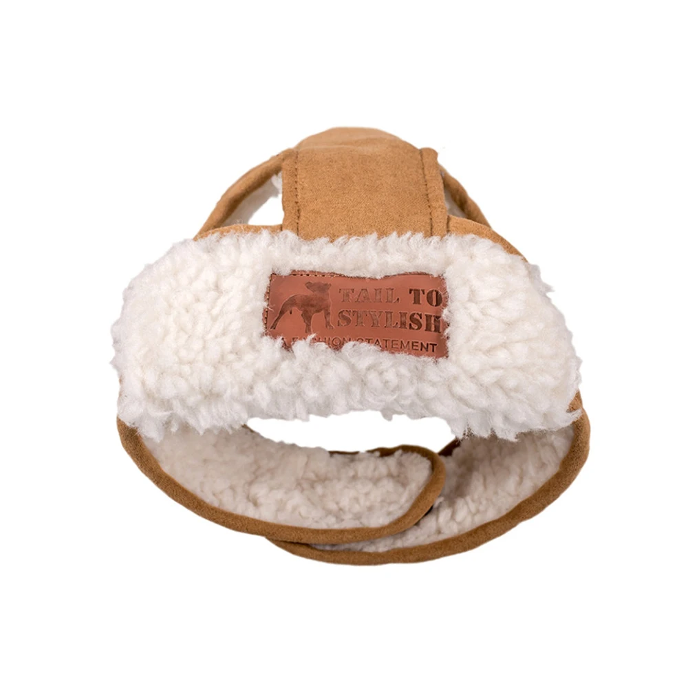 Wholesale Luxury Designer Warm Fur Dog Wear Apparel Pet hat Dog costume For Winter Autumn
