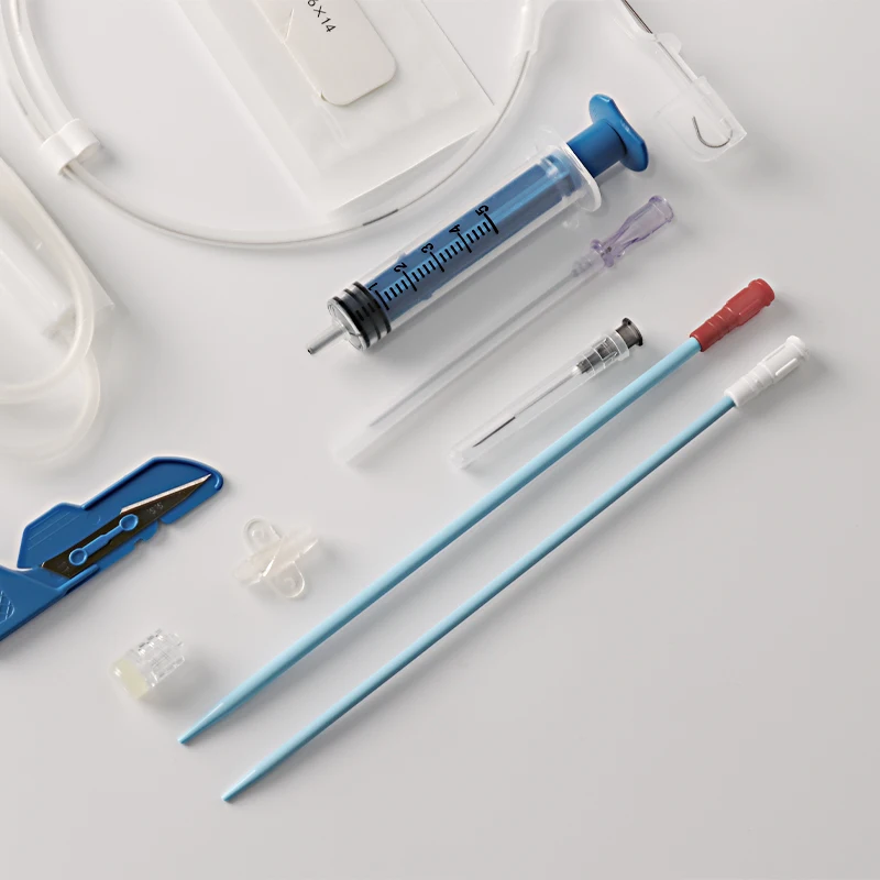 High-Quality Double Lumen Catheter Kit Catheter Bag for Veterinary Hemodialysis Hot Sale Triple Lumen Dialysis Catheter