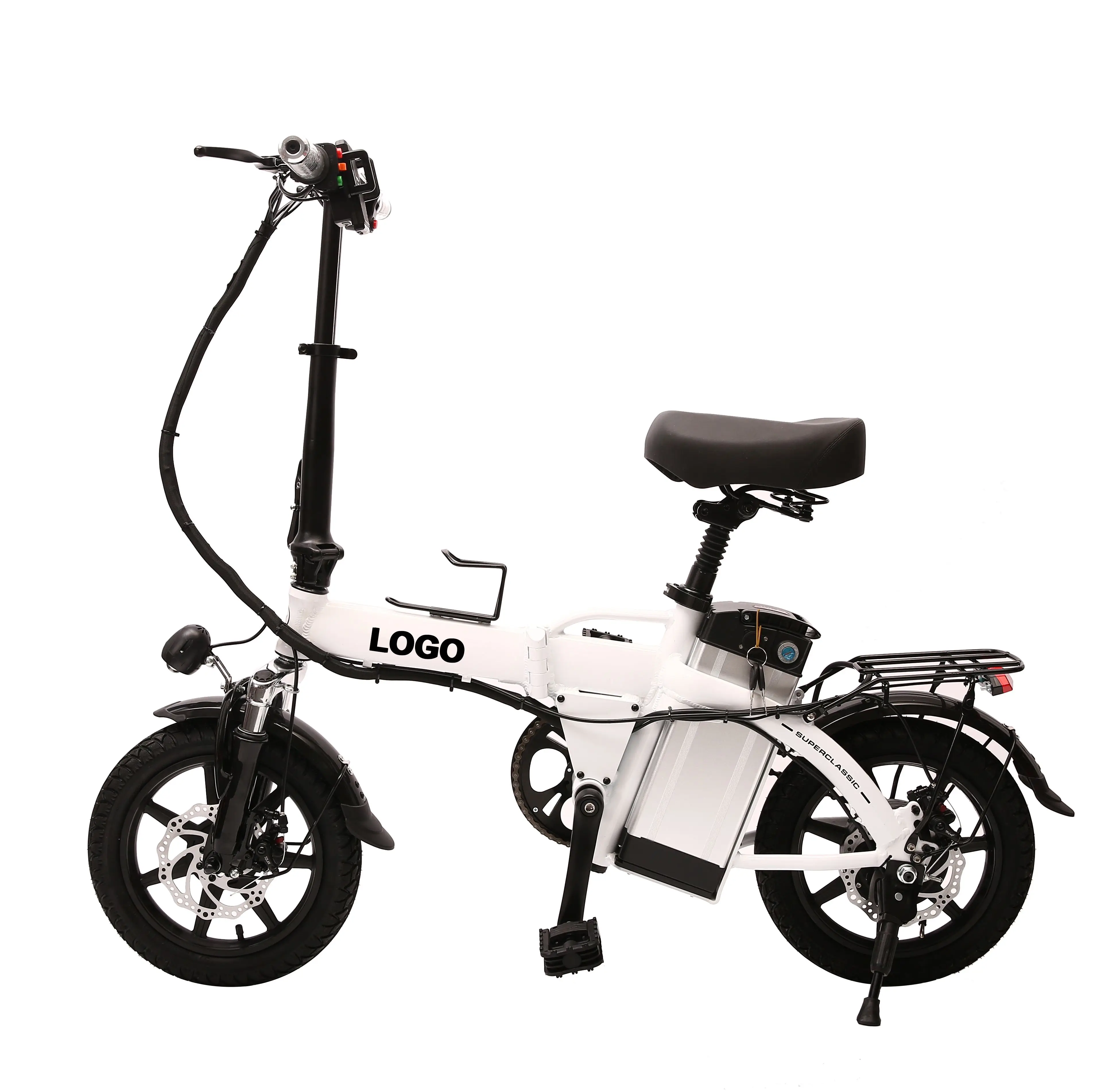 Wholesale 14inch 15Ah Electric Bicycle Two Seats E Bike 350w Electric Bike