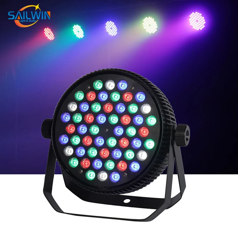 Sailwin 54x3 Вт RGBW DMX 512 светодиодный световой индикатор сценический тонкий проектор звуковое активированное оборудование для DJ Disco party