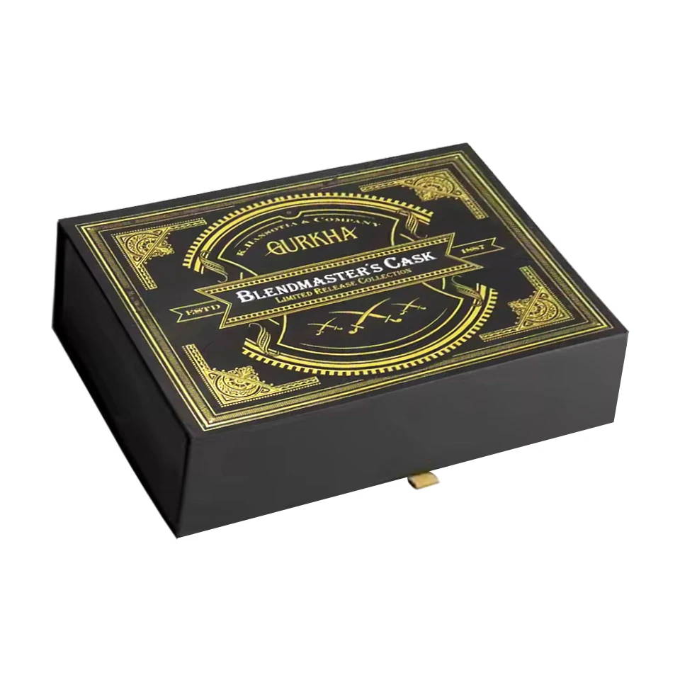 Luxury custom cigar paper package cardboard large capacity cuban Robusto cigar box packaging