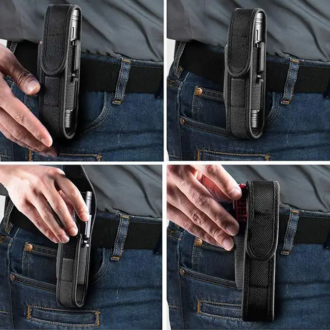 OEM 1000D Molle Waist Bags for Outdoor Camping Hiking Tactical Flashlight Pouch Multifunction Tool Pouches Hanging Fanny Pack