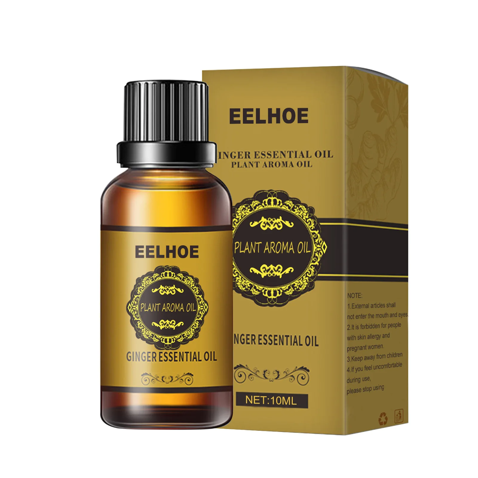 Hot EELHOE Herbal Slimming Essential Oil Ginger Cream for Belly and Thigh Muscle Toning Massage Oil Weight Loss for Body Care
