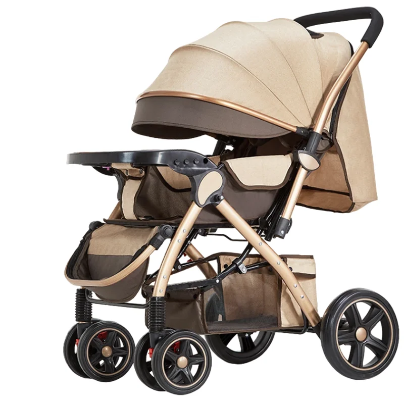 5-Point Safety Belt Travel Umbrella Big Wheels Baby Jogger Stroller