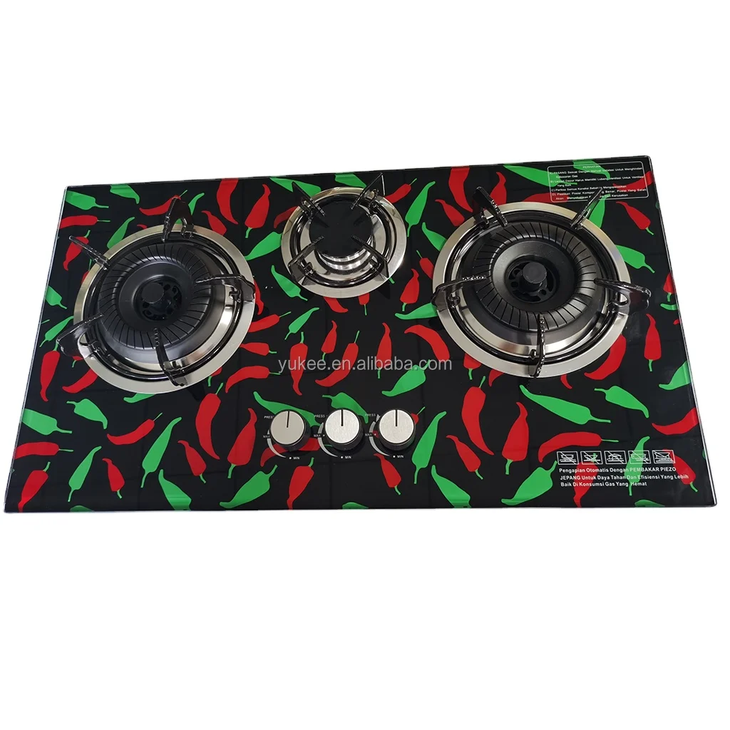 3 Burner Cooking Stove Home Heavy Duty Propane Gaz Burner House Appliances China Gas Hob Gas Cooktop