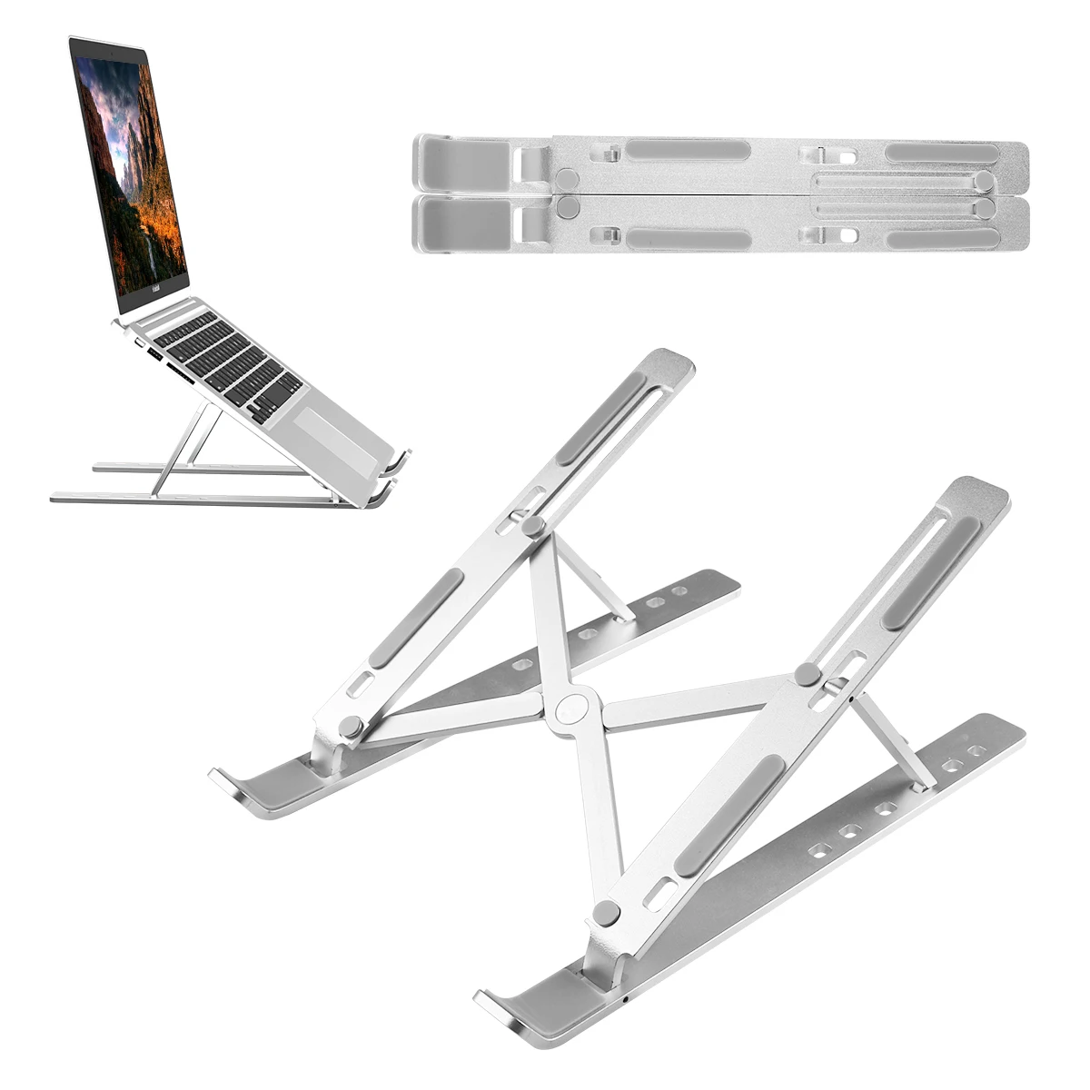 Oem Desk Portable Laptop Computer Holder Adjustable Height Laptop Stand Aluminum Laptop Stand for macbook