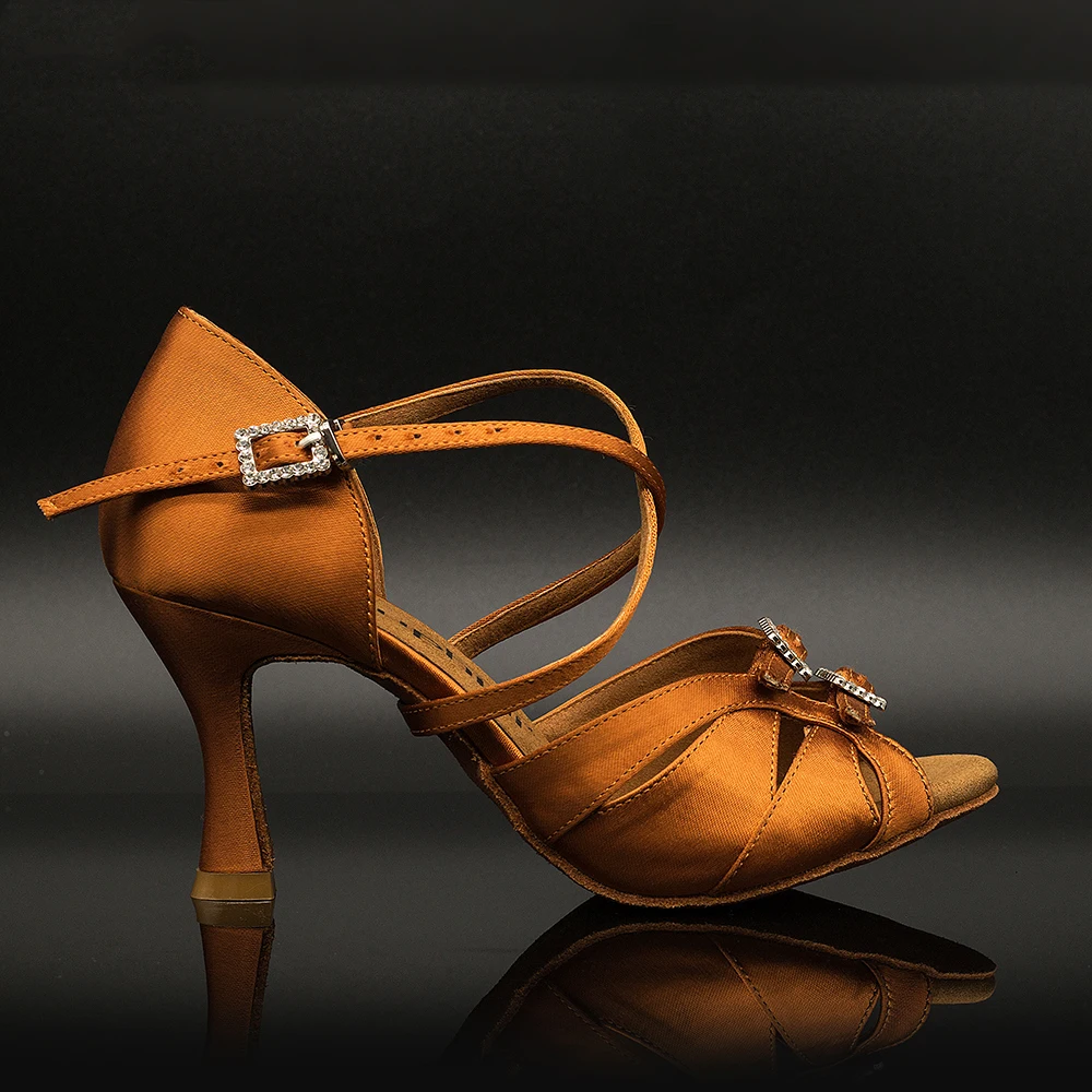 Satin Lady Salsa Classic Hand Made Salsa Dancing Shoes Women