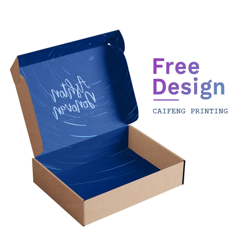 Eco Friendly Custom Logo Printed Black Mailer Box Durable Clothing / Gift / Shoes Paper Packaging Shipping Boxes