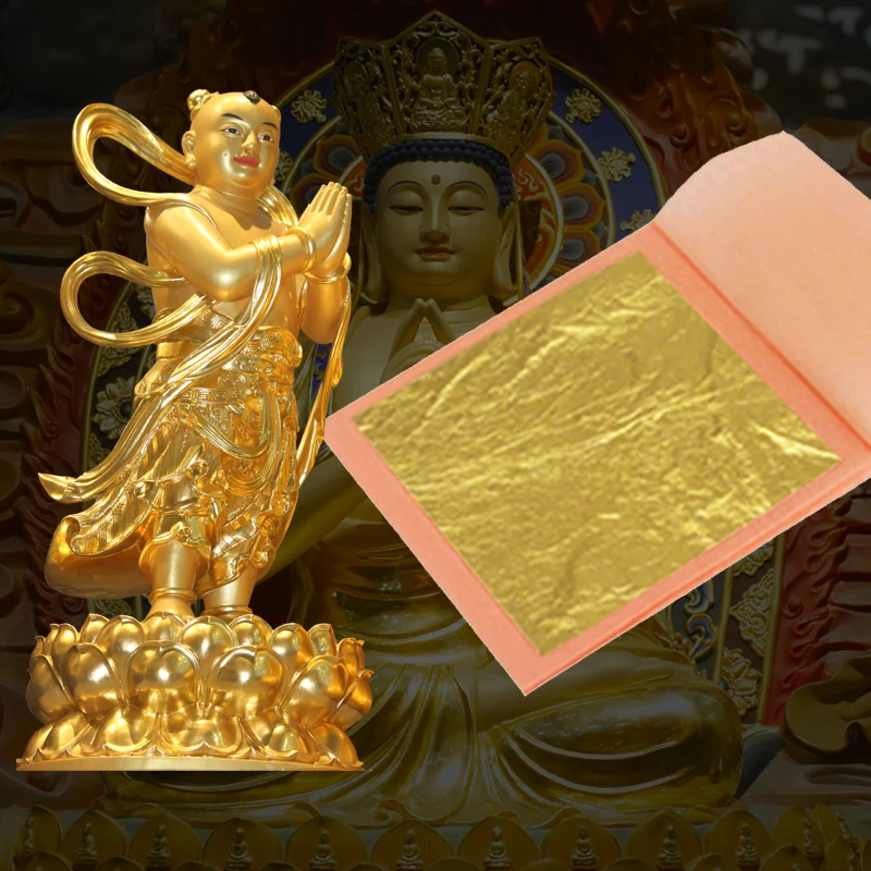22K pure gold foil 98 paper Buddha gold foil temple ancient villa gold foil