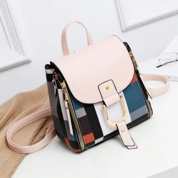 
Custom Logo Ladies Pretty Luxury Bagpack Bag Designer Leather Small Women Backpack 