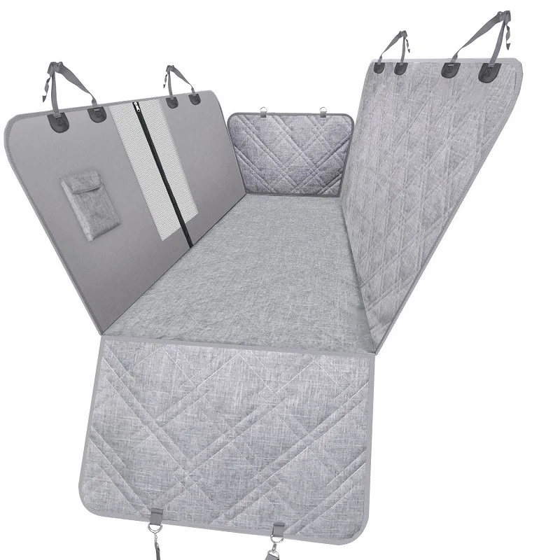 waterproof dog pet car seat cover with storage pockets