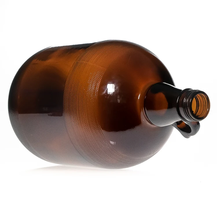 1 gallon amber glass bear jug Large 3.8l glass Wine bottle Liquor bottle
