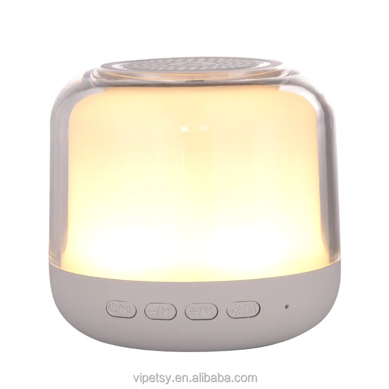 HiFi stereo portable small Bluetooth speaker color transparent outdoor RGB LED speaker light