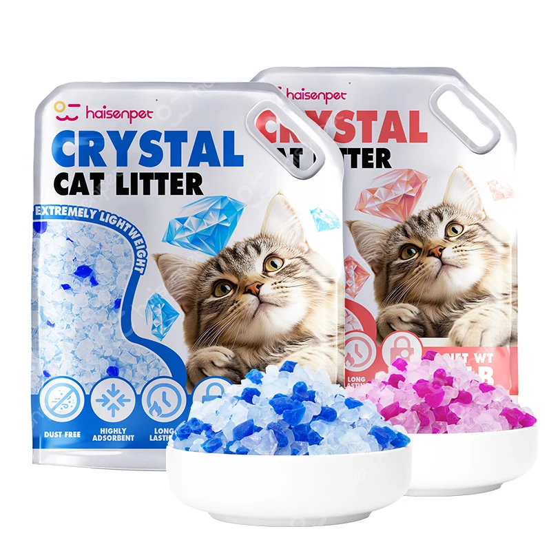 OEM ODM Factory Sales Dust Free 1-6Mm 1-8Mm Silica Gel Crystal Cat Litter