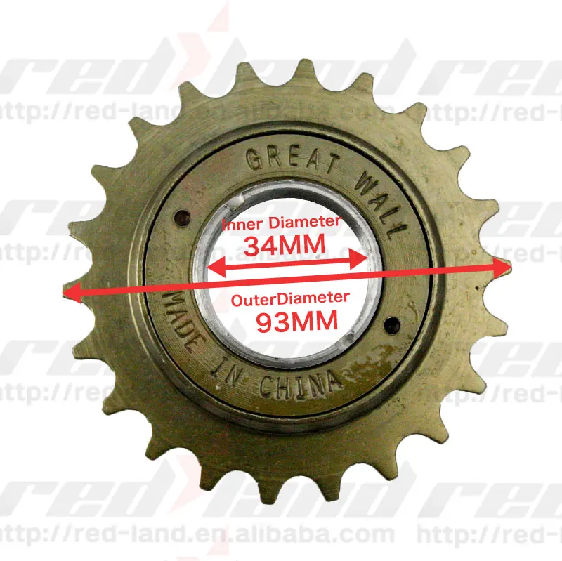electric bicycle 22t teeth freewheel sprocket single speed freewheel