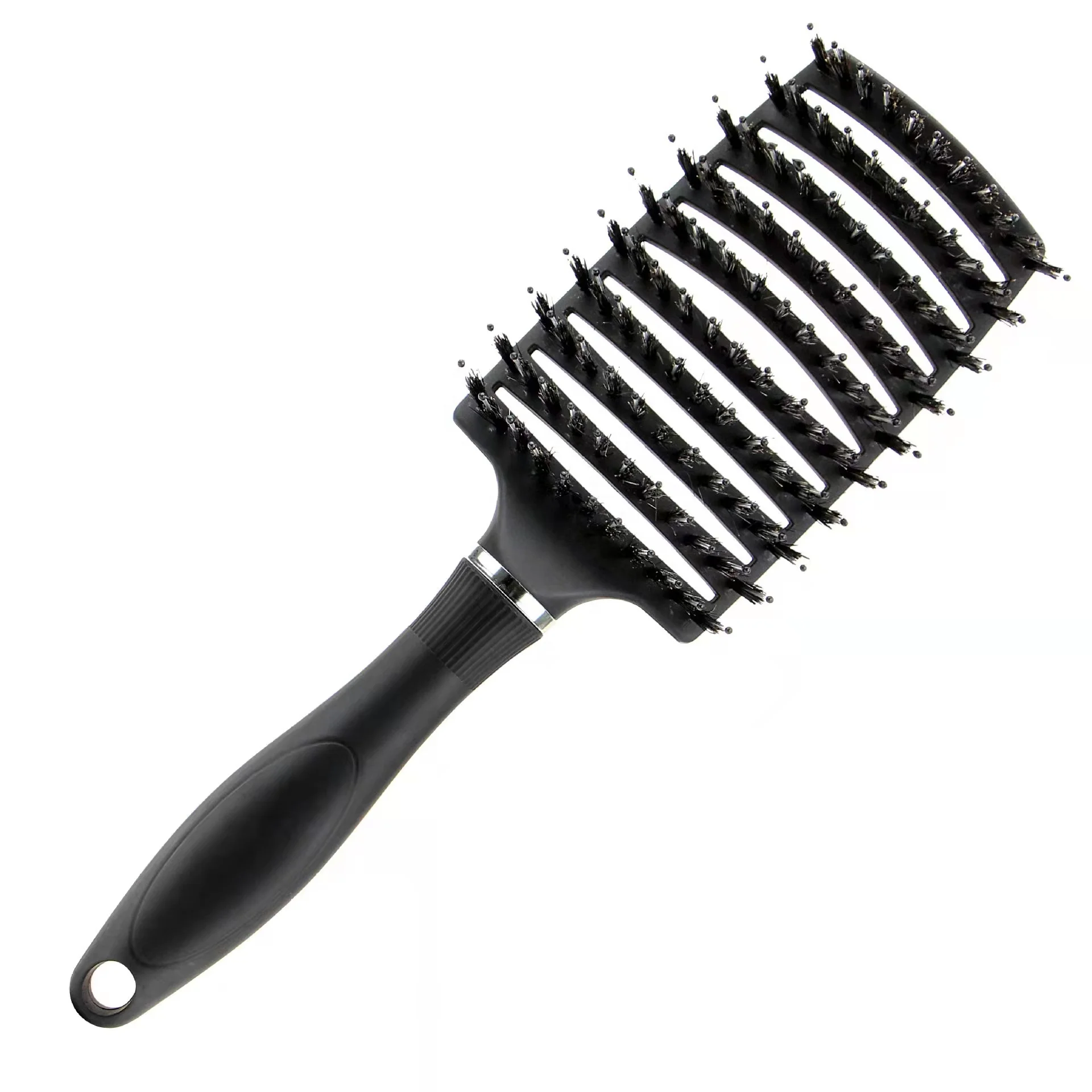Professional  Salon boar bristles  Scalp Massage Combs Paddle wig Wet Hair Straighten brush Custom Extension Cushion Hair Brush