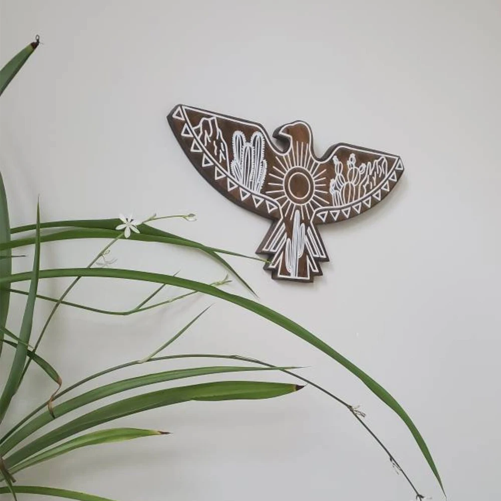 Customized Animal Decor Boho Wall Art Rustic Mountain Sign Woodland Art Gender Neutral Nursery Gift - Rabbit