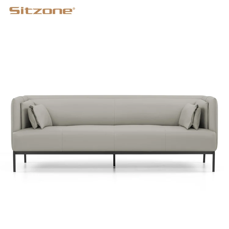 European Style Hot Selling White Leather Comfortable Sofa for Wholesale