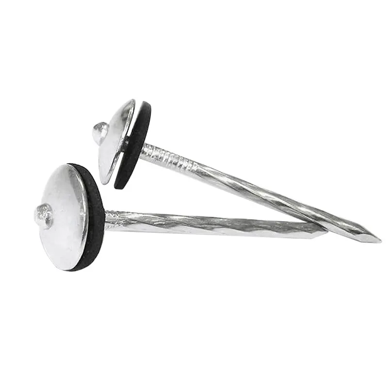 Китай Лидер продаж Цинковый безопасный верхний кровельный гвоздь с головкой зонтика 1-1/2 дюйма 1-3/4 для металлических кровельных листов