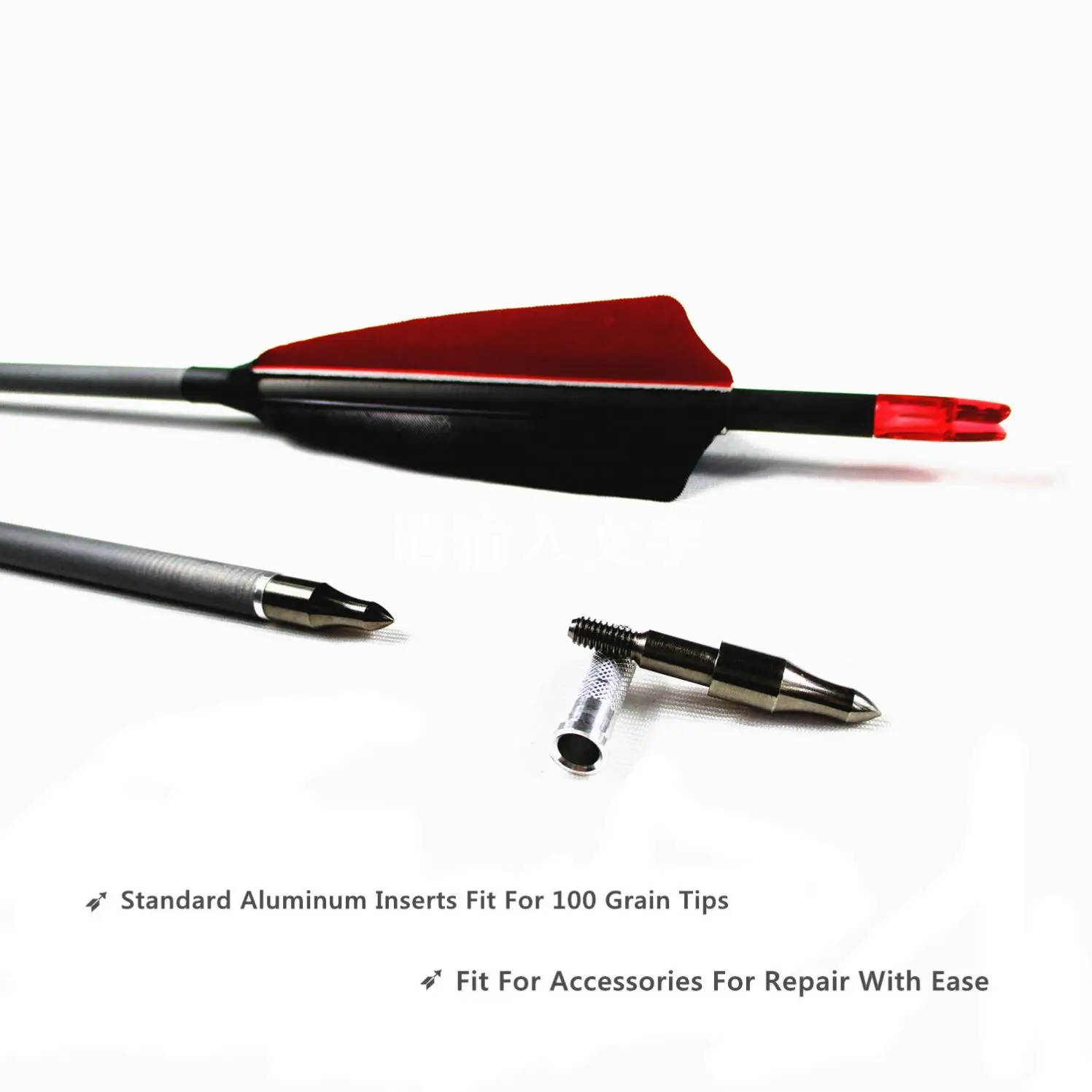 Carbon Arrows Archery Shafts with Real Feathers and Field Points for Hunting Target Shooting