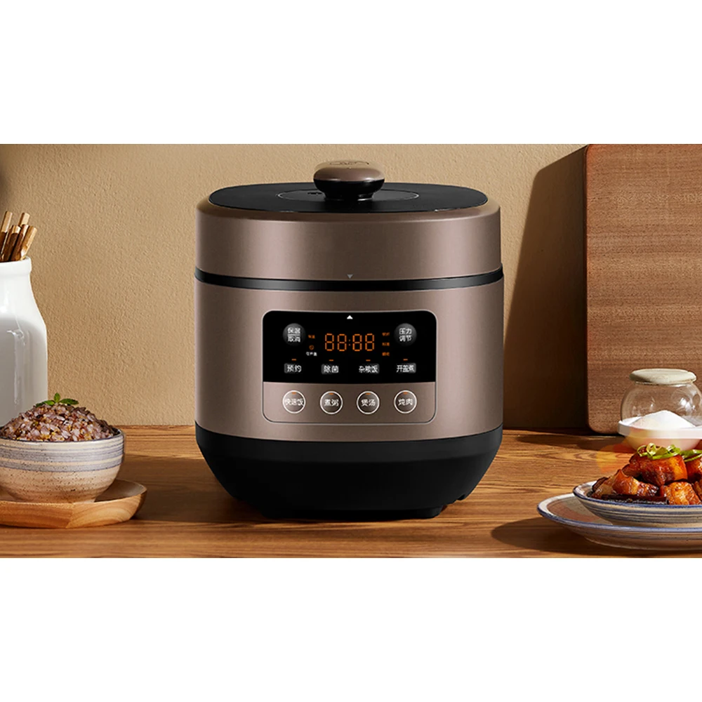 Electric pressure cooker household 5L deep soup rice cooker full automatic double inner pots large capacity intelligent