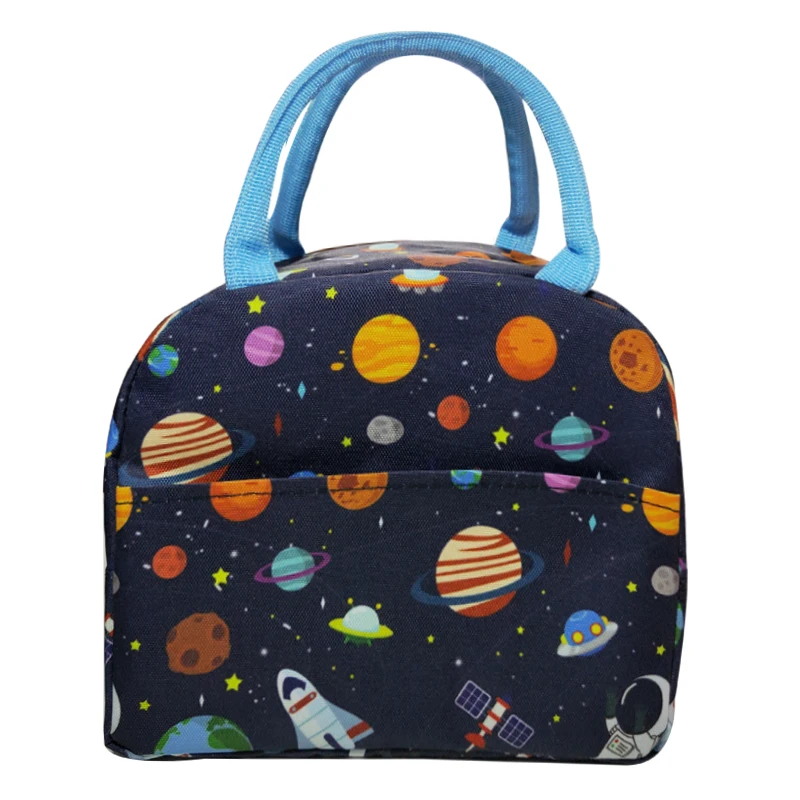 Heopono Waterproof Simple Elegant Design Fashion Child Cute Polyester Best Cheap Large Insulated Bags For Food Lunch Cooler