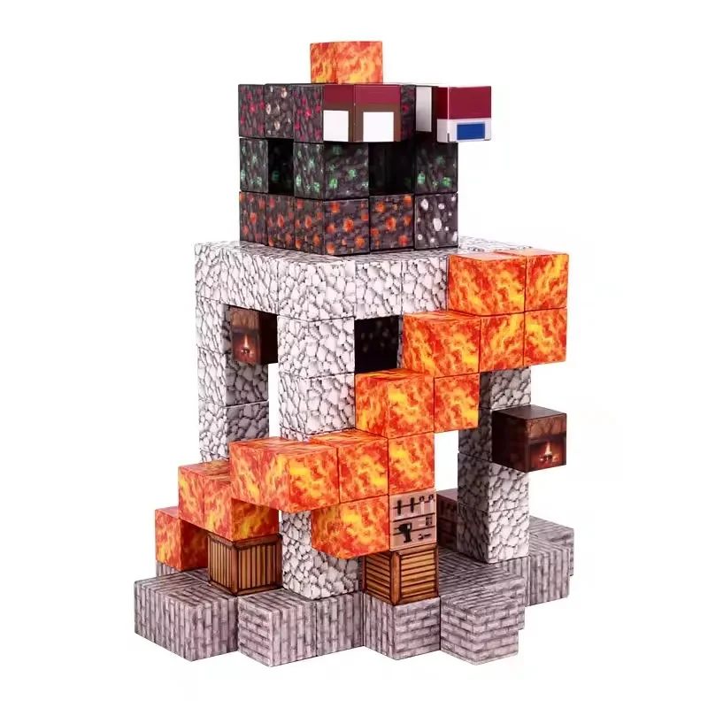 New style 2.5cm magnetic building blocks magnetic build mine toys game for kids OEM 50 pcs ASTM CPC EN71 CE