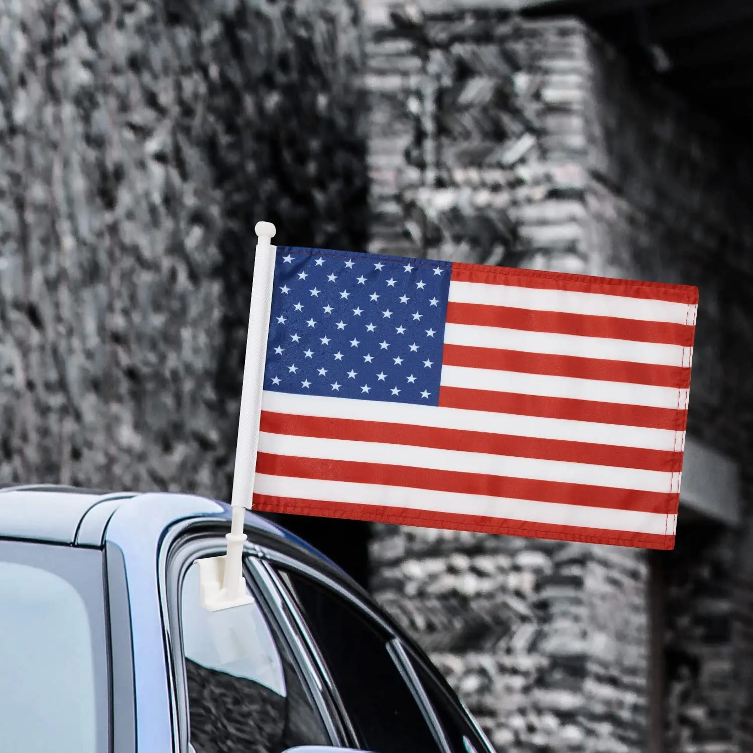 HLY 2024 Factory Customized all the world car hood bonnet sets flags car engine window mirror cover flag