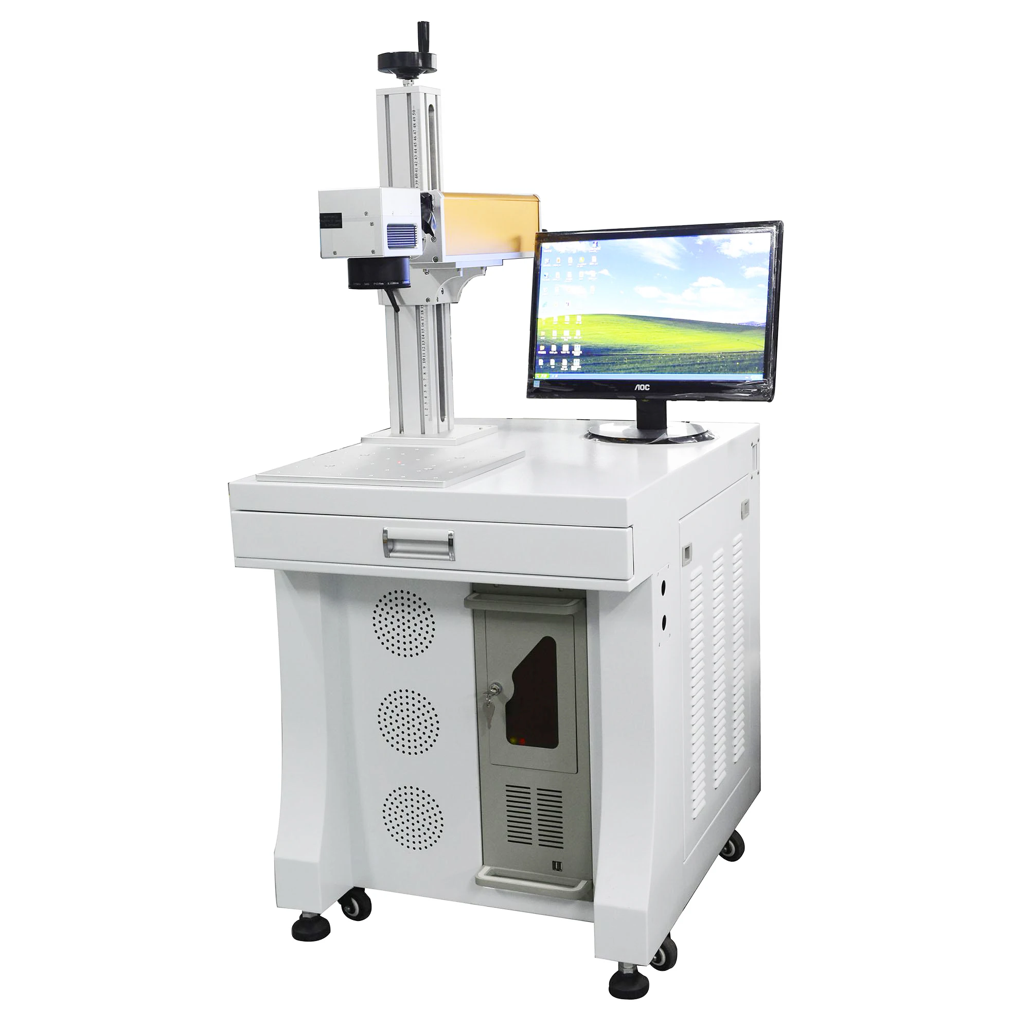 
laser etching machine for static and moving marking material with CE and ISO certificate withstand industrial, hand, line, aeon, 