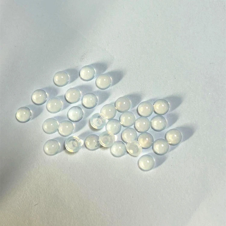 Wholesale Turquoise Malay Jade Green Color Round Flat Back Synthetic Gemstone Cabochon Glass Gemstone For Jewelry Making