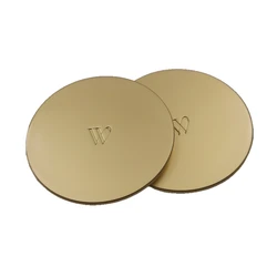 High quality custom engrave logo matte gold color metal zinc alloy glass candle lid candle cover for candle jar