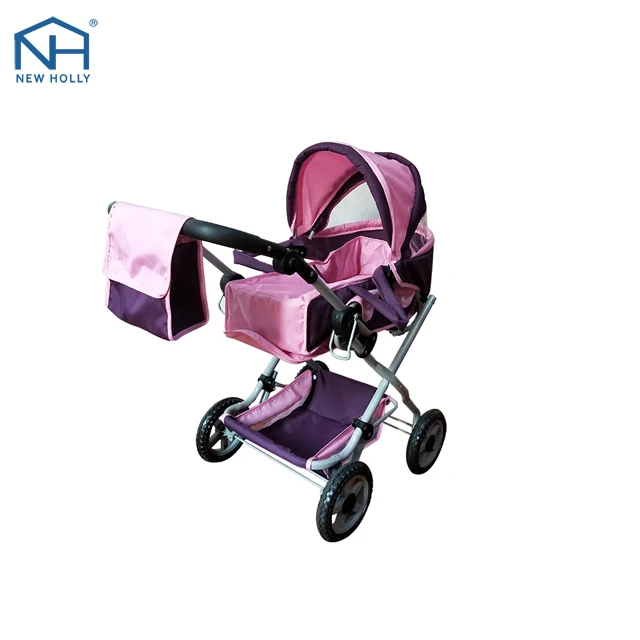 China Wholesale Cheap Pink Girl Preschool New Design Baby Doll Pram Stroller