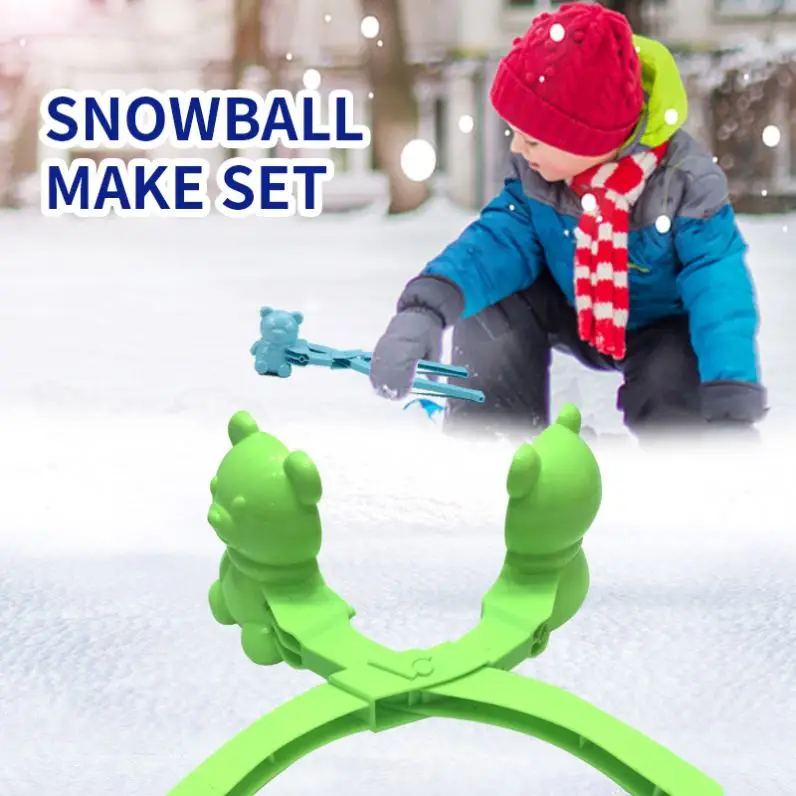 Snow Maker Ball Kids For Winter Outdoor Toys Tool Duck Sand Fights Toy And Clips Adults Clamps Sports Mold Snowball Clip Play