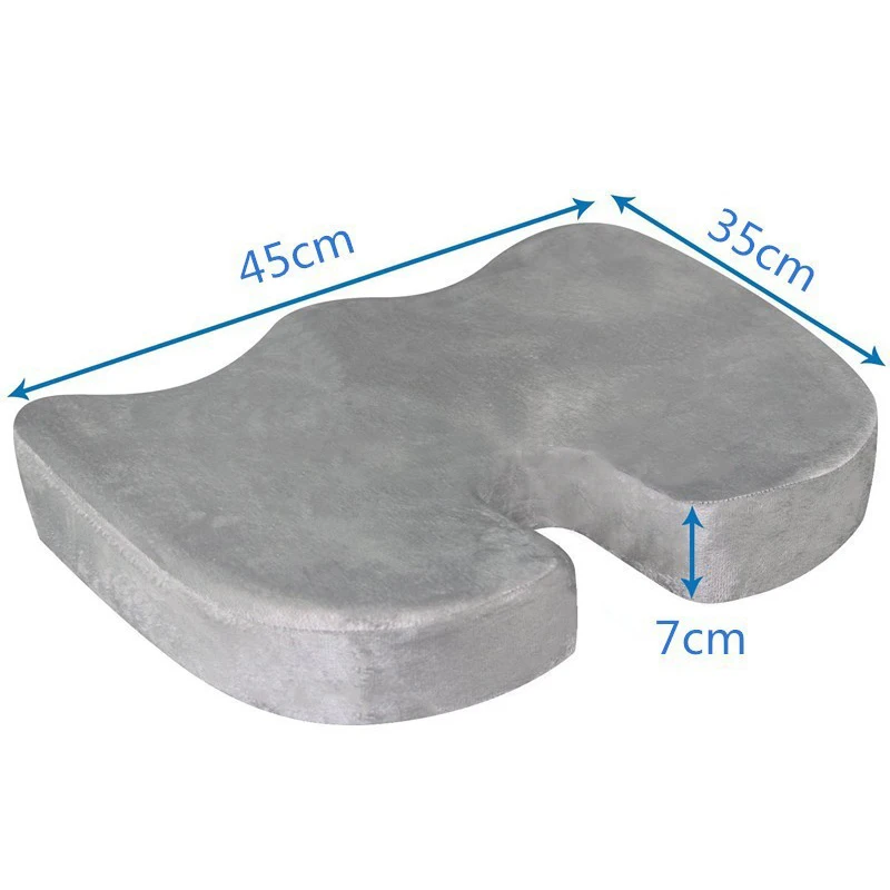 Car Seat Cushion Memory Foam Coccyx Cushion Pads for Office Chair Car to Relieve Tailbone Pain Pillow to Correct Sitting posture