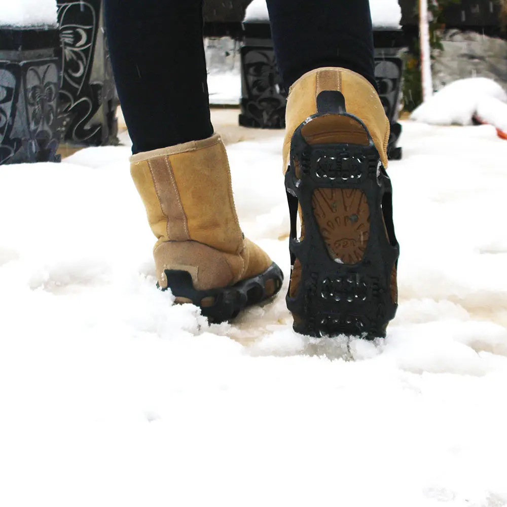 2019 New Style 24-Stud Ice Climbing grippers Crampons Anti Slip Snow Shoes Boots Spikeer Ice Cleats With Quality Warranty