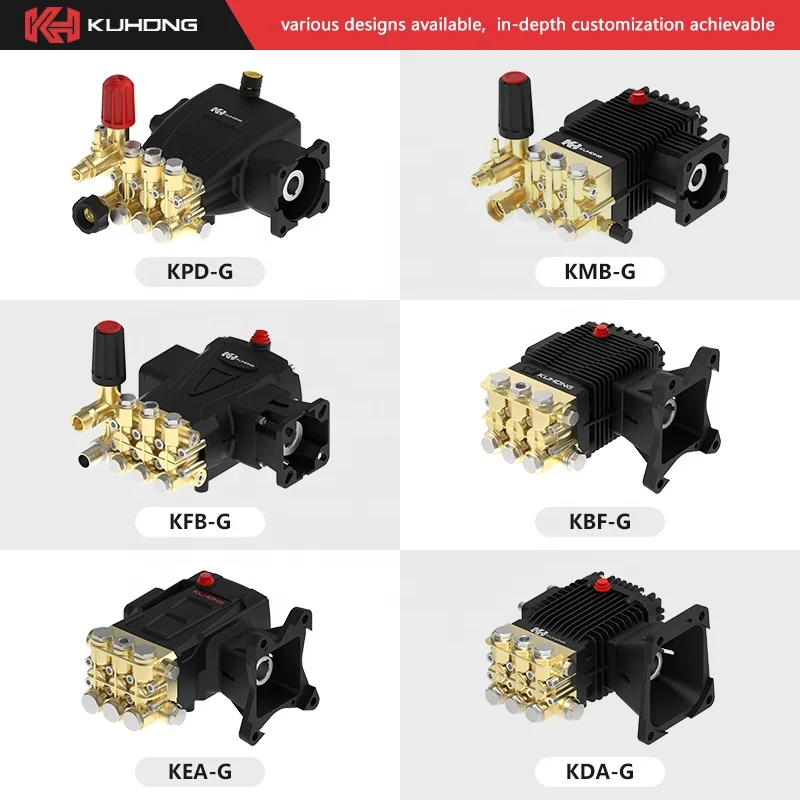 Kuhong KBBG 200bar 2.6gpm 10lpm 7HP 2900psi плунжерный насос высокого давления для мойки бензиновый водяной автомойка