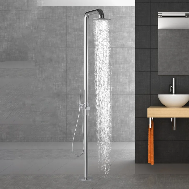 Hot Sale Outdoor Garden Shower Set Chrome Stainless Steel Tub Shower Faucets for Swimming Pool