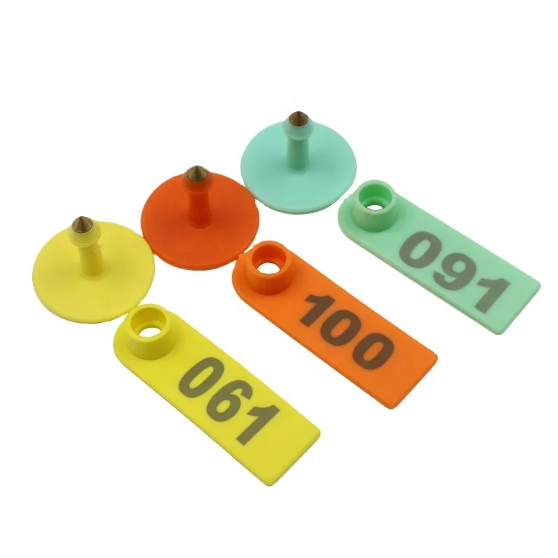 Customize Copper Metal Head TPU Animal Earring Tags Laser Goat and Sheep Ear Tag