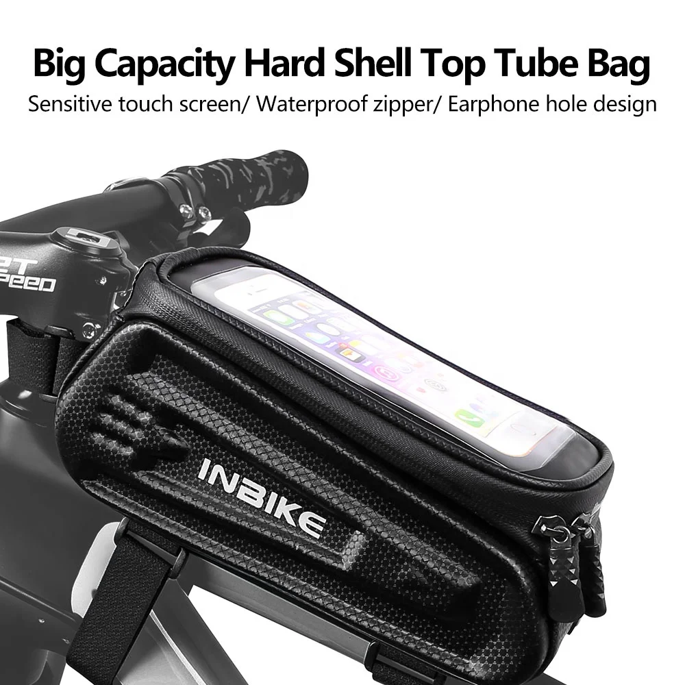 Inbike Bike Phone Front Frame Bag Waterproof Phone Mount Bag Phone Case Holder Cycling Top Tube Frame Bicycle Bag